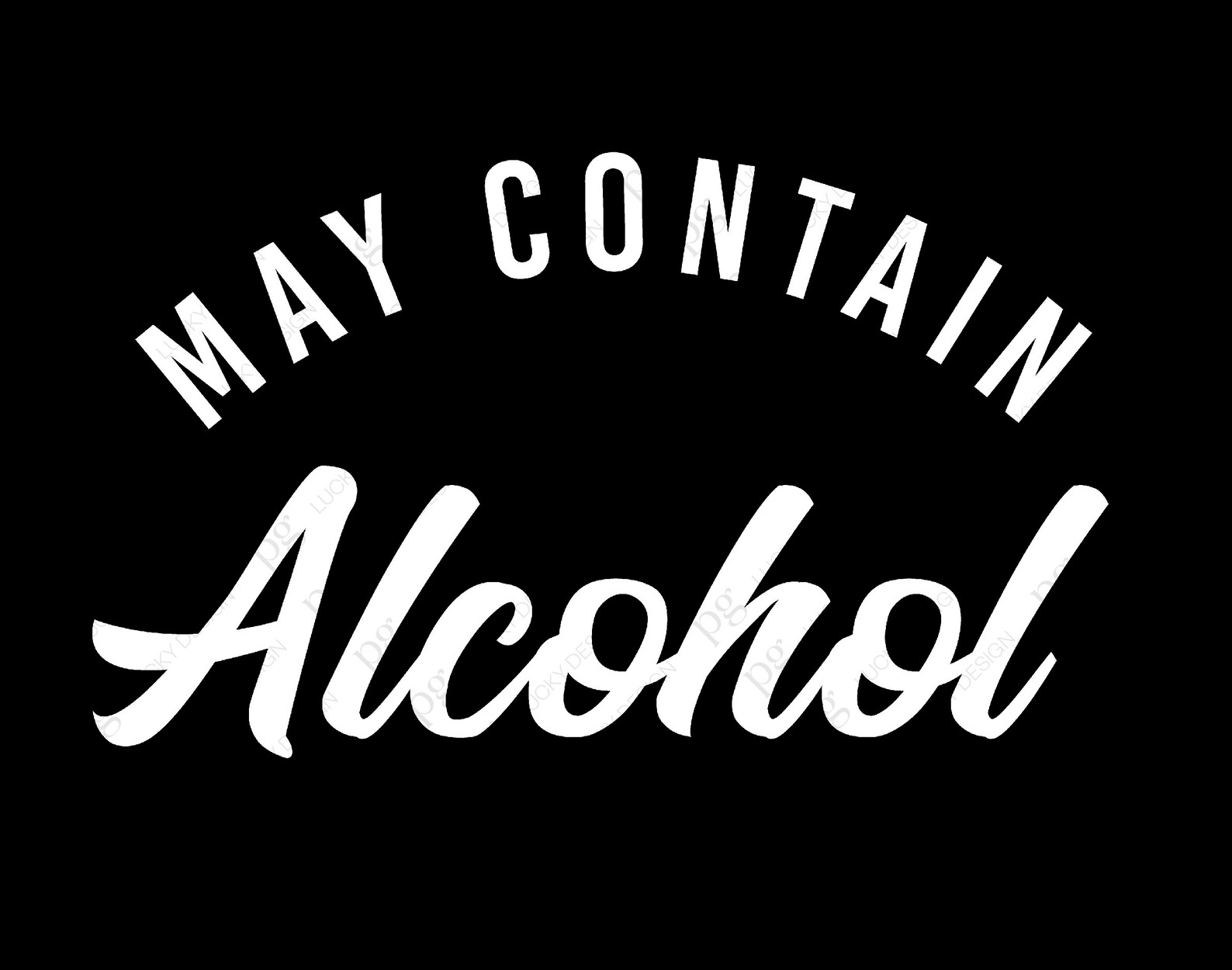 May contain alcohol svg