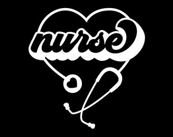Nurse Valentine Heart Stethoscope Svg Png, Nurse Stethoscope Svg, Heart Svg, Digital Download Sublimation Designs PNG & SVG File For Cricut