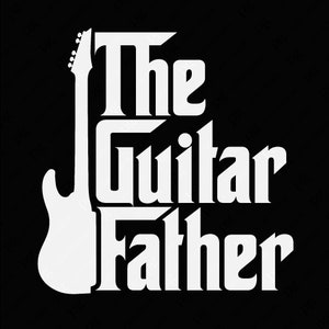 Der Gitarrenvater SVG-Png, Gitarrenliebhaber-Vater-Svg, Musik-Vater-Svg, trendiges Vatertagsgeschenk, digitaler Download, DTF-Sublimation, PNG und SVG Cricut