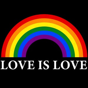 Liebe ist Liebe Lgbtq Regenbogen Pride Gay Lesbian SVG, Regenbogen Pride svg, digitaler Download DTG Sublimation Cricut SVG & PNG