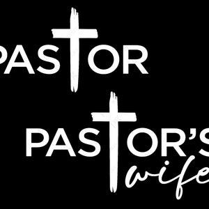 Pastor Svg, Pastor's vrouw Svg, grappige Pastor Preacher Christ Cross Christian Quote Gifts Digitale Download Sublimatie Cricut File SVG & PNG