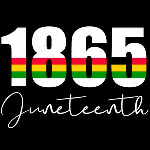 1865 Juneteenth Svg, Celebrate Juneteenth 1865 Black History Svg, Black Power Gift, Digital Download DTG Sublimation Cricut File SVG & PNG