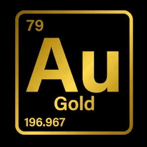 Au Element Gold Svg Png, Autisme Svg, Au-sommige Svg, Au Gold Chemisch Element Cadeau Idee Digitale Download Sublimatie PNG & SVG Cricut Bestand