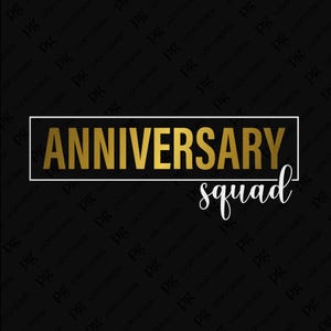 4 colori anniversario squadra Svg Png, anniversario vibrazioni Svg, squadra costume abbinato anniversario download digitale sublimazione PNG e SVG Cricut