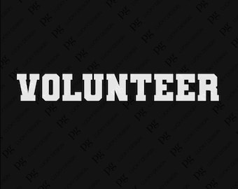 Volunteer Svg Png, Volunteer Work Svg, Non Profit Volunteer Appreciation Gift Idea Digital Download Sublimation PNG & SVG Cricut
