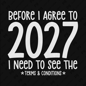 Antes de concordar com o contrato de 2027, preciso ver os Termos e Condições. SVG PNG (Download Digital)