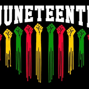 Juneteenth SVG Png, Fist SVG, Fist Power SVG, Pro Black svg, schwarz Geschichte Monat Geschenk digitaler Download Sublimation Png & svg-Datei für Cricut