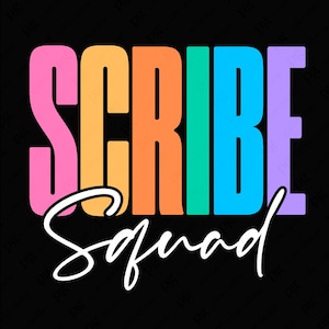 Scribe Squad Svg Png, Hospital Medical Records Week Svg, Medical Records Director Technicians, Digital Download Sublimation PNG & SVG Cricut