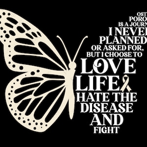 Osteoporosis is A Journey Svg Png, Osteoporosis Svg, Osteoporosis Awareness Inspiration Quote Digital Download Sublimation PNG & SVG Cricut