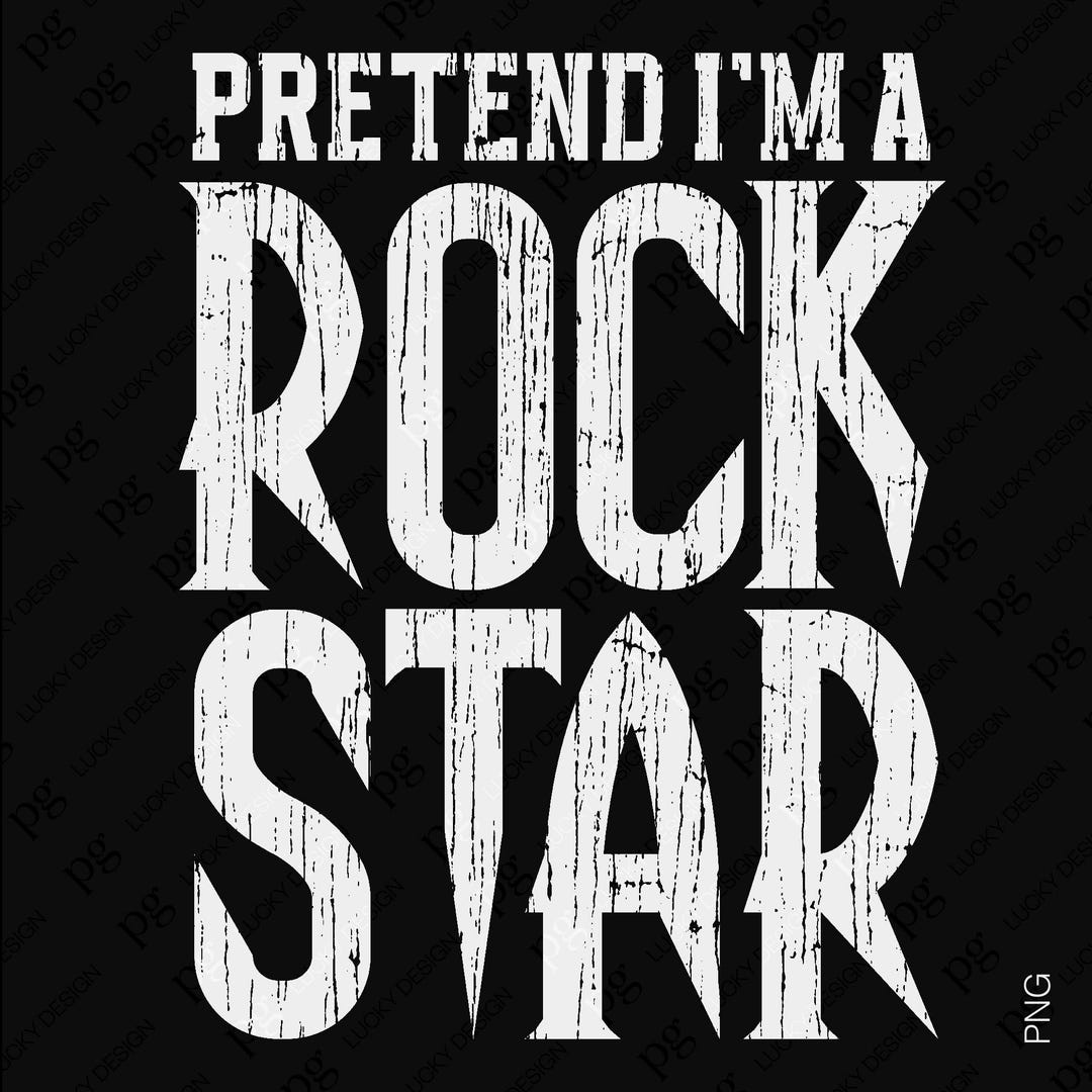 2 Design Pretend I'm A Rockstar Svg Png, Funny Last Minute Halloween ...