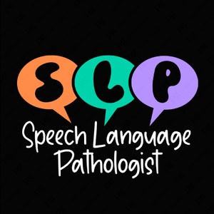 4 kleur spraak taal patholoog Svg Png, SLP Svg, grappige logopedie cadeau idee digitale download sublimatie PNG & SVG Cricut bestanden