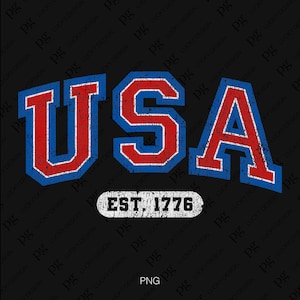 2 Bundle USA Est 1776 Svg Png, America 1776 Svg, Distress 4th of July Png, Independence Day Digital Download Sublimation PNG & SVG Cricut