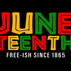 Juneteenth Free-ish Sinds 1865 Svg, Juneteenth Day, Black History Month, Black Power Gift, Digital Download Sublimation PNG & SVG Cricut