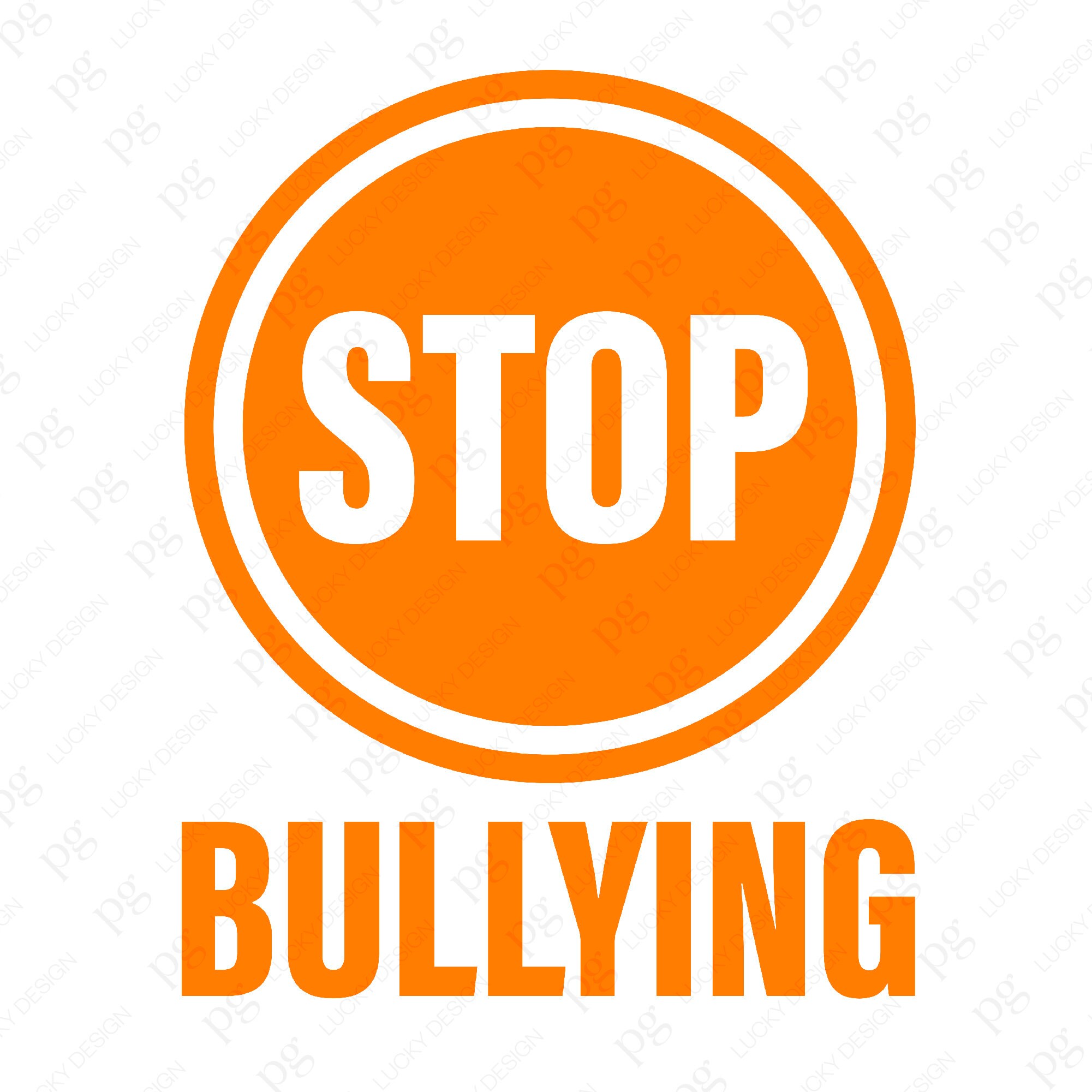 Stop Bullying SVG • Pink Shirt Day T-shirt Design SVG Cut Files Cricut  Sublimation