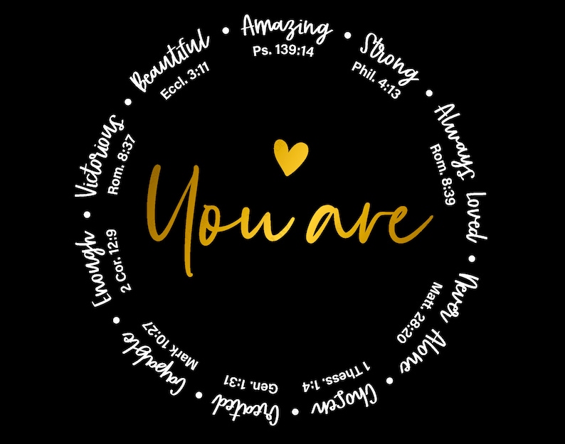 You are Enough Victorious Beautiful Amazing Strong Always image 1