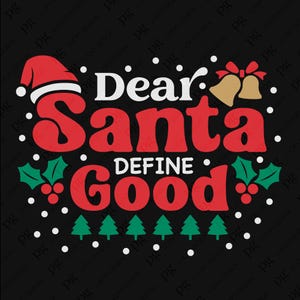 Beste kerstman definiëren goede Svg Png, grappige kerstman Svg, kerst citaat Svg, kerstcadeau idee digitale download sublimatie PNG & SVG Cricut