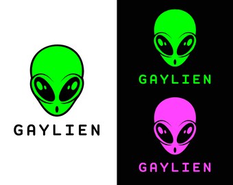3 Bundle Gaylien Svg, Funny Gaylien Gay Pride Svg, Digital Download Sublimation Cricut File SVG & PNG