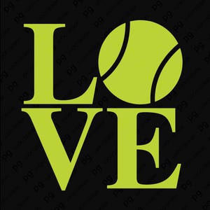 LOVE Svg Png, Love Tennis Svg, Tennis Mom Svg, Tennis Ball Svg, Funny Tennis Lover Gift Idea, Digital Download Sublimation PNG & SVG Cricut