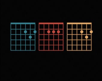 Dad Guitar Chords Svg Png, Dad Music Notes Svg, Music Dad Svg, Trendy Father's Day Gift Idea Digital Download Sublimation PNG & SVG Cricut