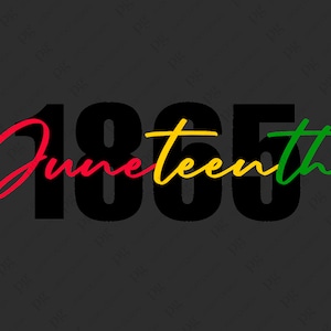 Juneteenth 1865 Svg, fêter Juneteenth Day Black History Svg, cadeau Black Power, téléchargement numérique DTG Sublimation Cricut fichier SVG & PNG