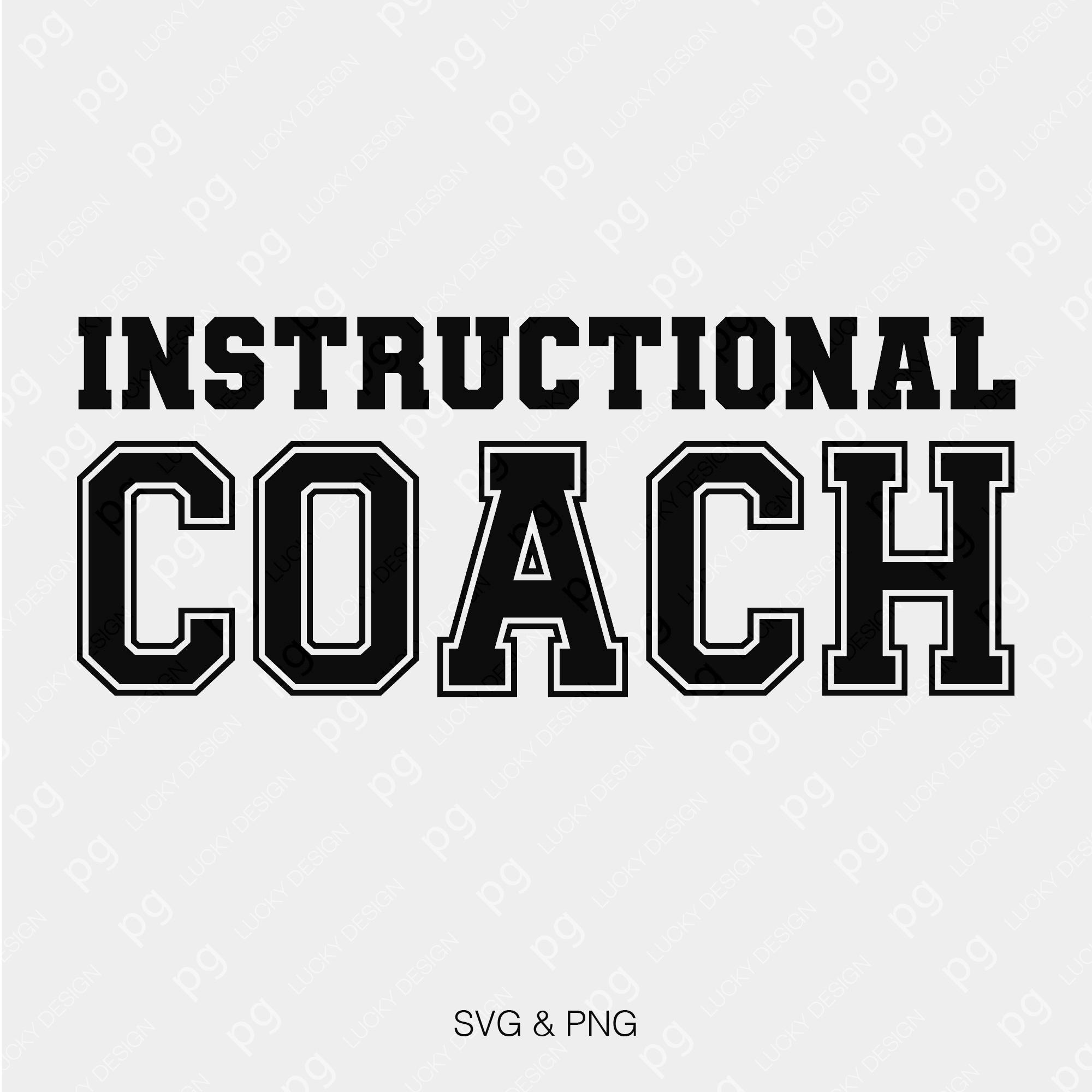 2 Design Instructional Coach Svg Png, School Academic Specialist ...