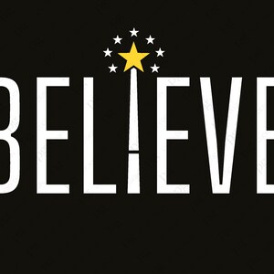 Believe Christmas SVG, Believe Svg, Christmas Svg, Believe Cut Files svg, Christmas Star Digital Download Sublimation Cricut File SVG & PNG
