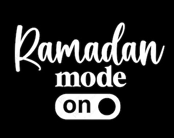 Modo Ramadan en Svg Png, Ramadan Svg, Ramadan Mubarak Svg, Ramadan Eid Islamic Svg, Descarga digital Sublimación PNG & Cricut File SVG
