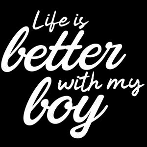 Das Leben ist besser mit My Boys SVG, lustige Mom of Boy Png, MomLife SVG lustigen Spruch Zitat digitaler Download DTG Sublimation Cricut Datei SVG & PNG