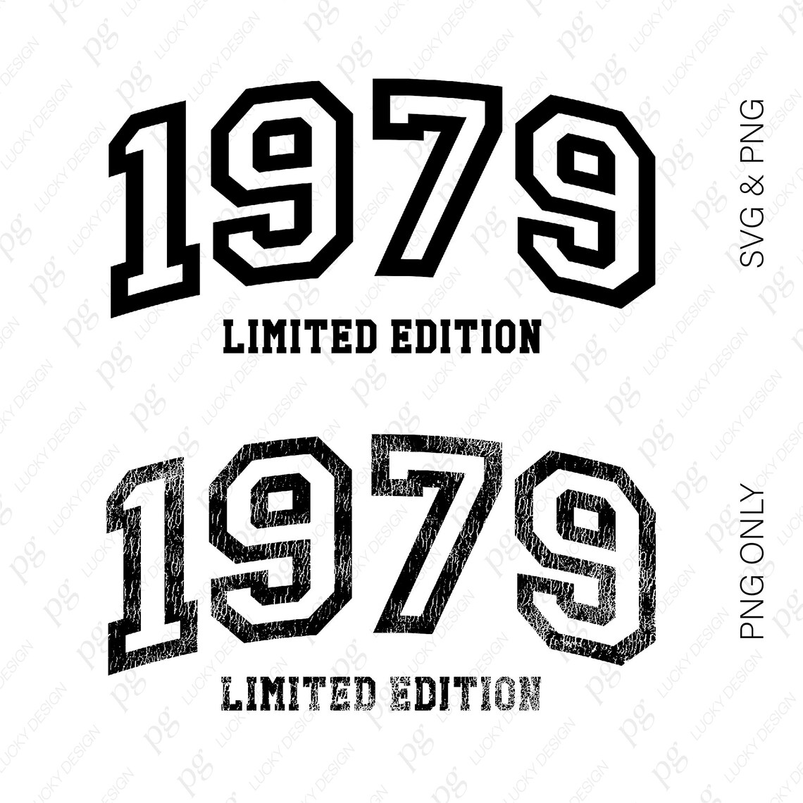 1979 Edición Limitada Svg Png, 1979 Svg, 1979 Png, Cumpleaños 1979 Png ...