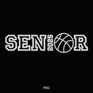 2 Design Senior 2025 Svg Png, Basketball Svg, Klasse 2025 Svg, Absolvent 2025 Geschenkidee Digitaler Download DTF Sublimation PNG & SVG Cricut