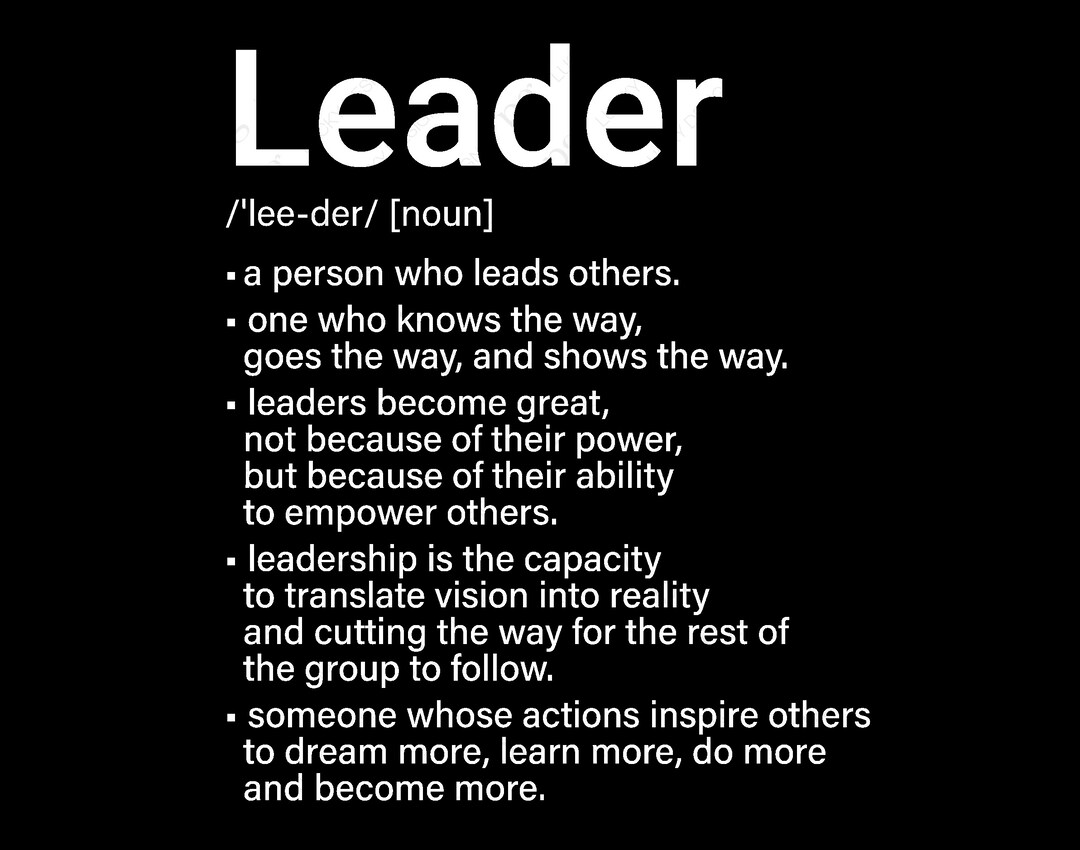 Leader Definition Svg, Boss Definition Svg, Proud Leader Saying Quote