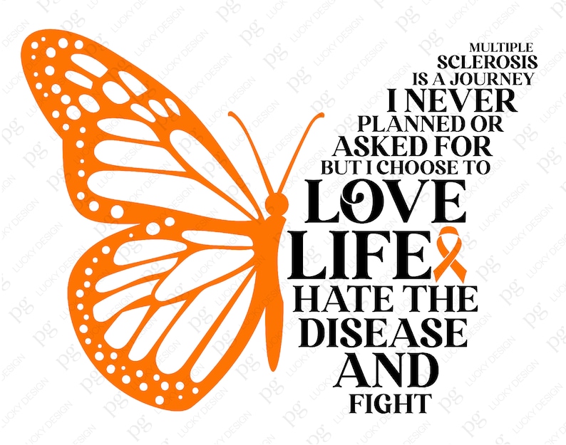 Inspirational quote design symbolizing strength and hope for MS fighters. Ideal for shirts, mugs, and posters promoting autoimmune awareness. Digital download ready for Cricut or sublimation use in awareness campaigns.