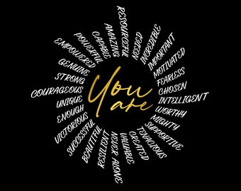 You Are Svg Png, Affirmation Sun Svg, Positive Inspirational Motivational Bible Verse Quote Digital Download Sublimation Cricut File SVG PNG