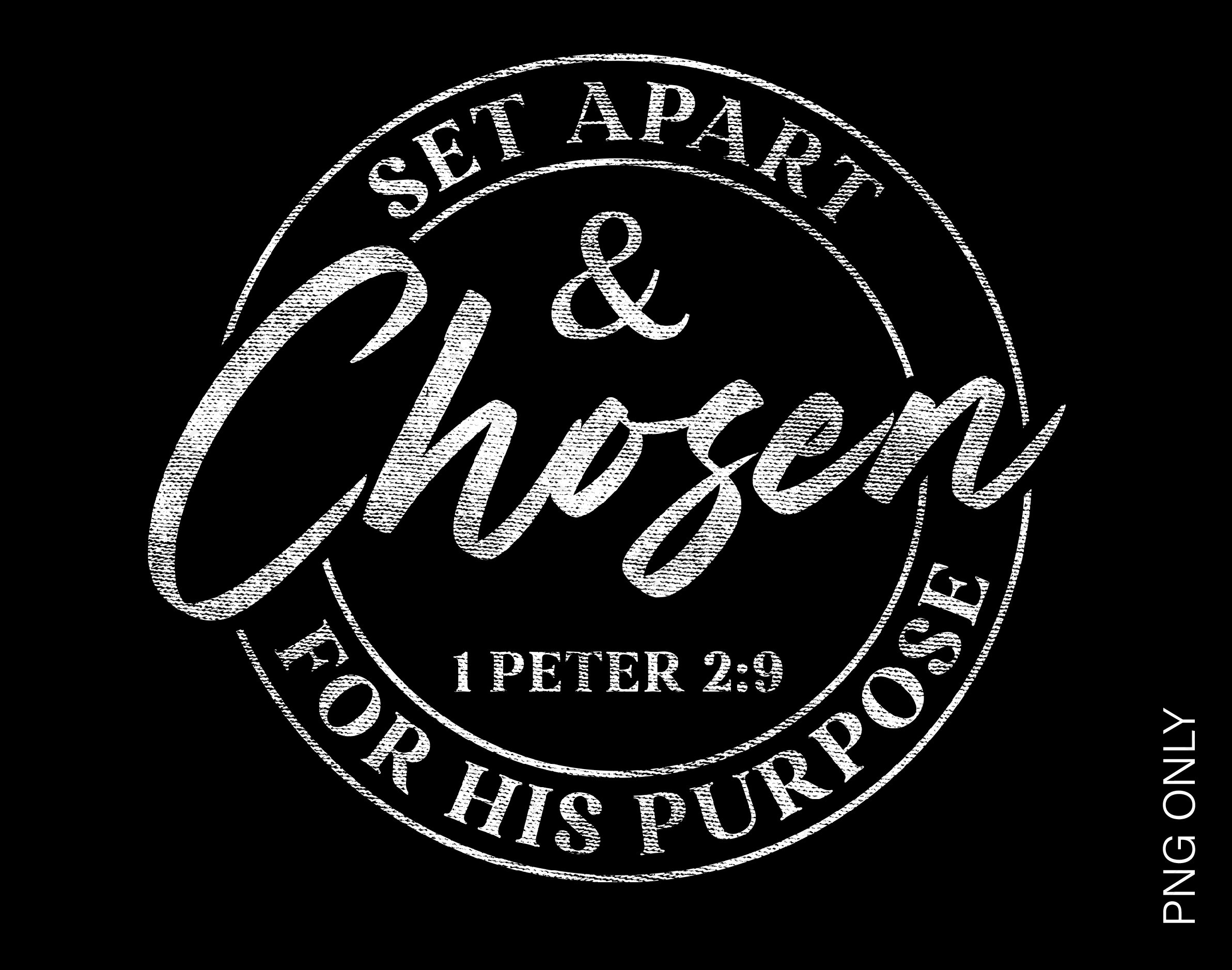 Set Apart & Chosen For His Purpose Bible Verse Kids tees Set Apart & Chosen For His Purpose Bible Verse Kids tees