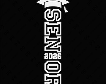 Senior 2026 Svg Png, Class of 2026 Svg, Seniors Svg, 12th Grade High School Graduation Gift, Digital Download Sublimation PNG & SVG Cricut