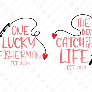 Personalized Fishing Couple Wine Tumbler - Gift Idea For Couple/Fishing Lovers - A Lucky Fisherman Drinks Here With The Best Catch Of His Life main image 1