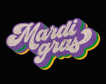 Distressed Mardi Gras Png, Happy Mardi Gras Png, Mardi Gras Png, Mardi Gras Carnival Festive Party Gift Digital Download Sublimation PNG