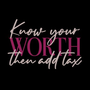 Conheça o seu valor e adicione impostos Svg, tom rosa mãe empreendedora empodera camisa feminina Svg, download digital arquivo Cricut de sublimação DTG SVG e PNG