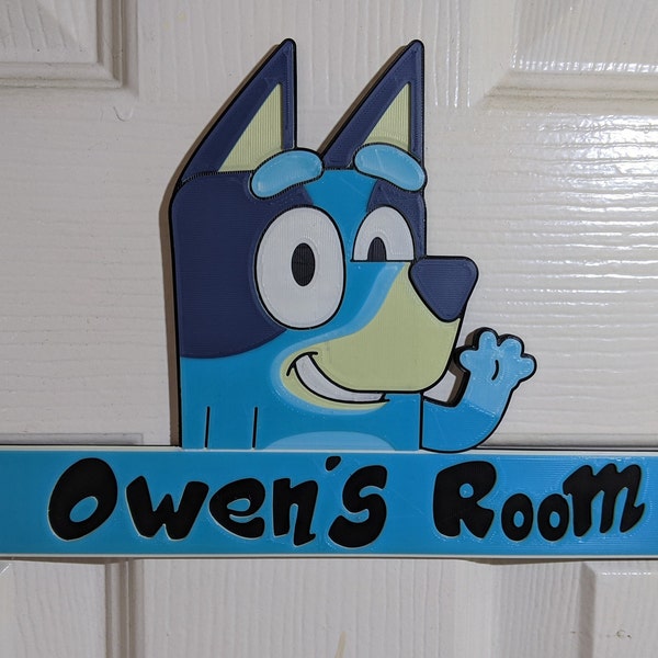Bluey Name Wall Decor Etsy UK