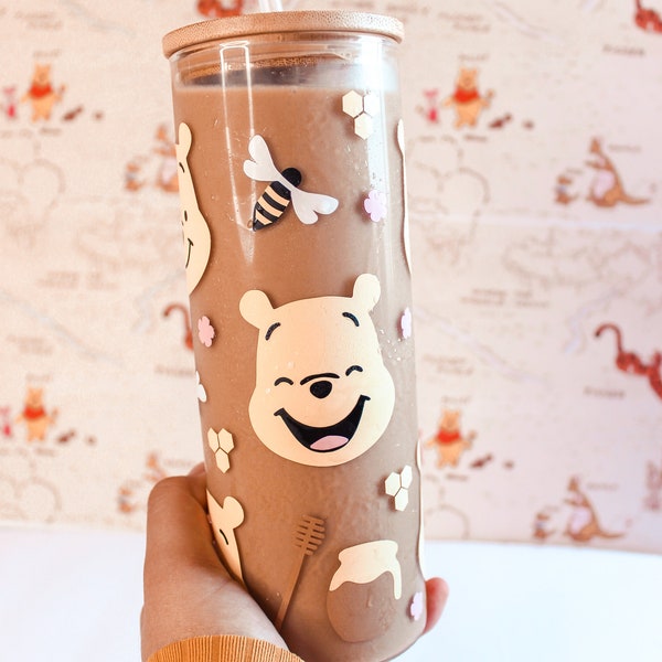 Classic Winnie the Pooh Cup | Winnie the Pooh Tumbler | Pooh Bear Gifts | Gifts for Her | Baby Shower | 25oz Glass Cup |