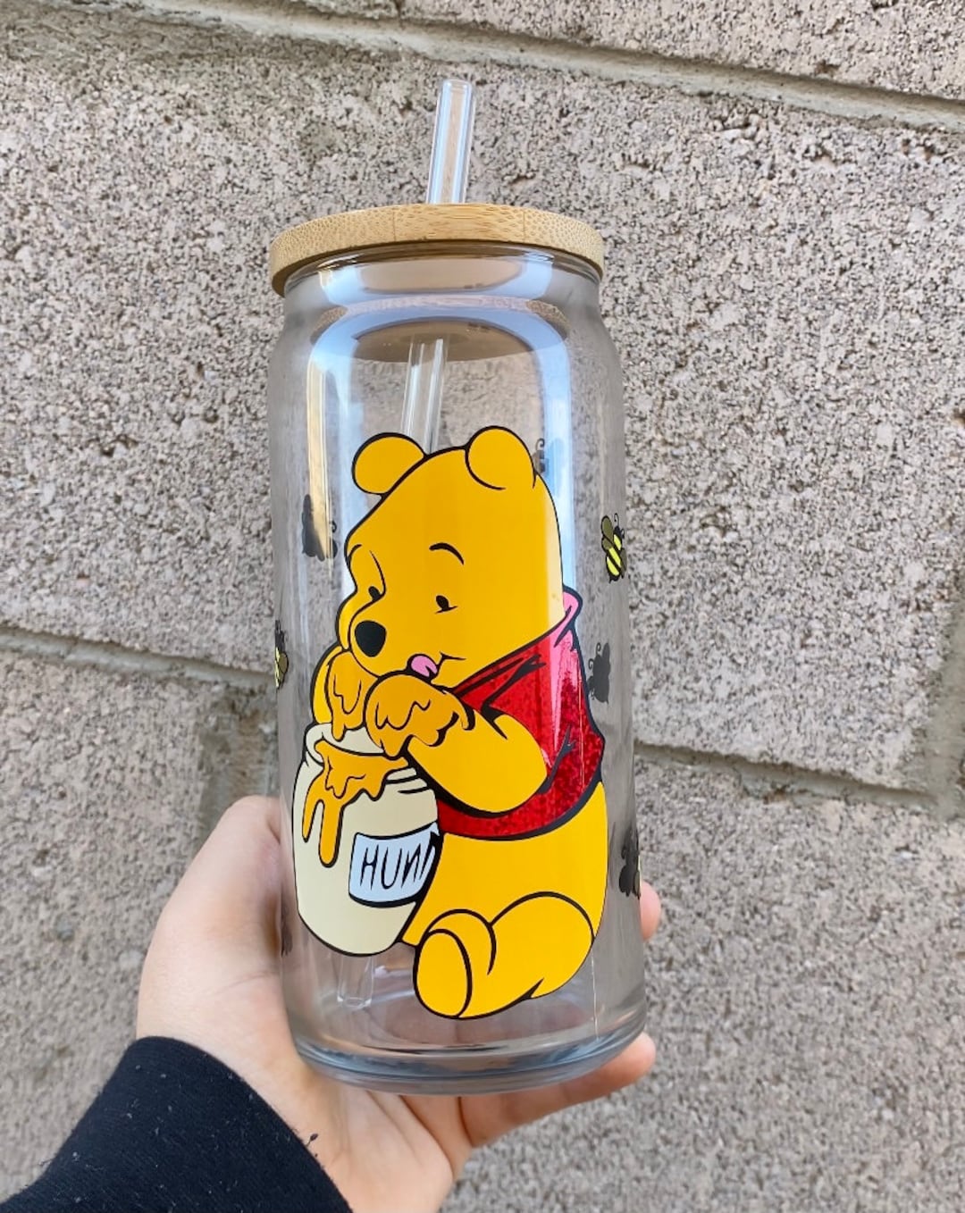 Personalized Winnie the Pooh Cup Winnie the Pooh Winnie the Pooh Tumbler  Pooh Bear Gifts Gifts for Her Baby Shower Iced Coffee Cup 