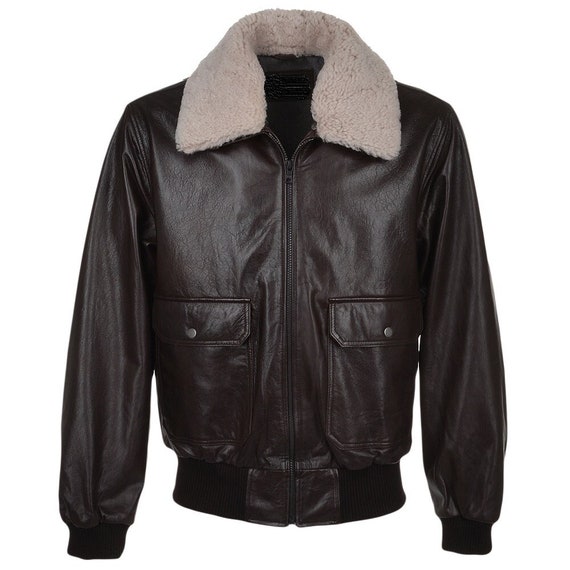 M422 Bomber Leather Flight Jacket - campestre.al.gov.br