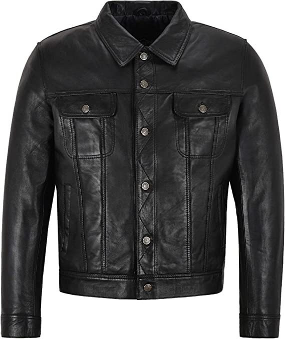 Buy Leather Denim Jacket Online In India -  India