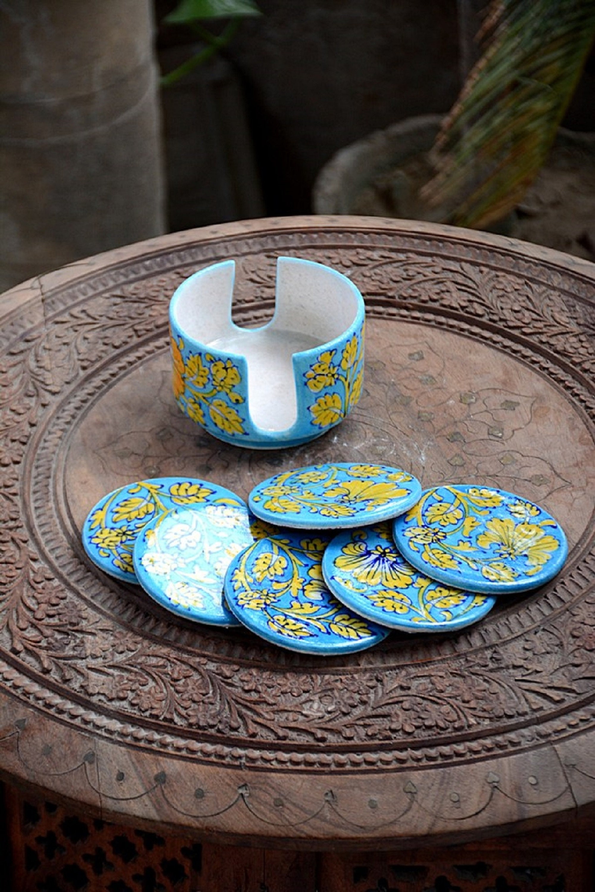 Handmade Coasters Ceramic Coasters Drink & Barware Colorful Etsy