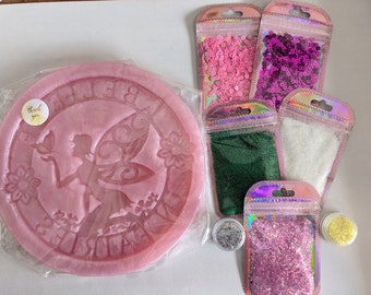 Fairy silicone mould. Beautiful mold. I believe in fairies wall plague.