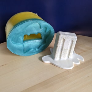 3d melting ice lolly pop silicone mould mold.