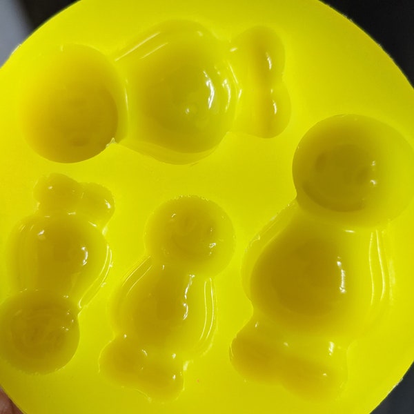 Silicon Mould Jelly Babies to make 2 x Mummy (50mm) & 2 x Babies (35mm)  tall Product