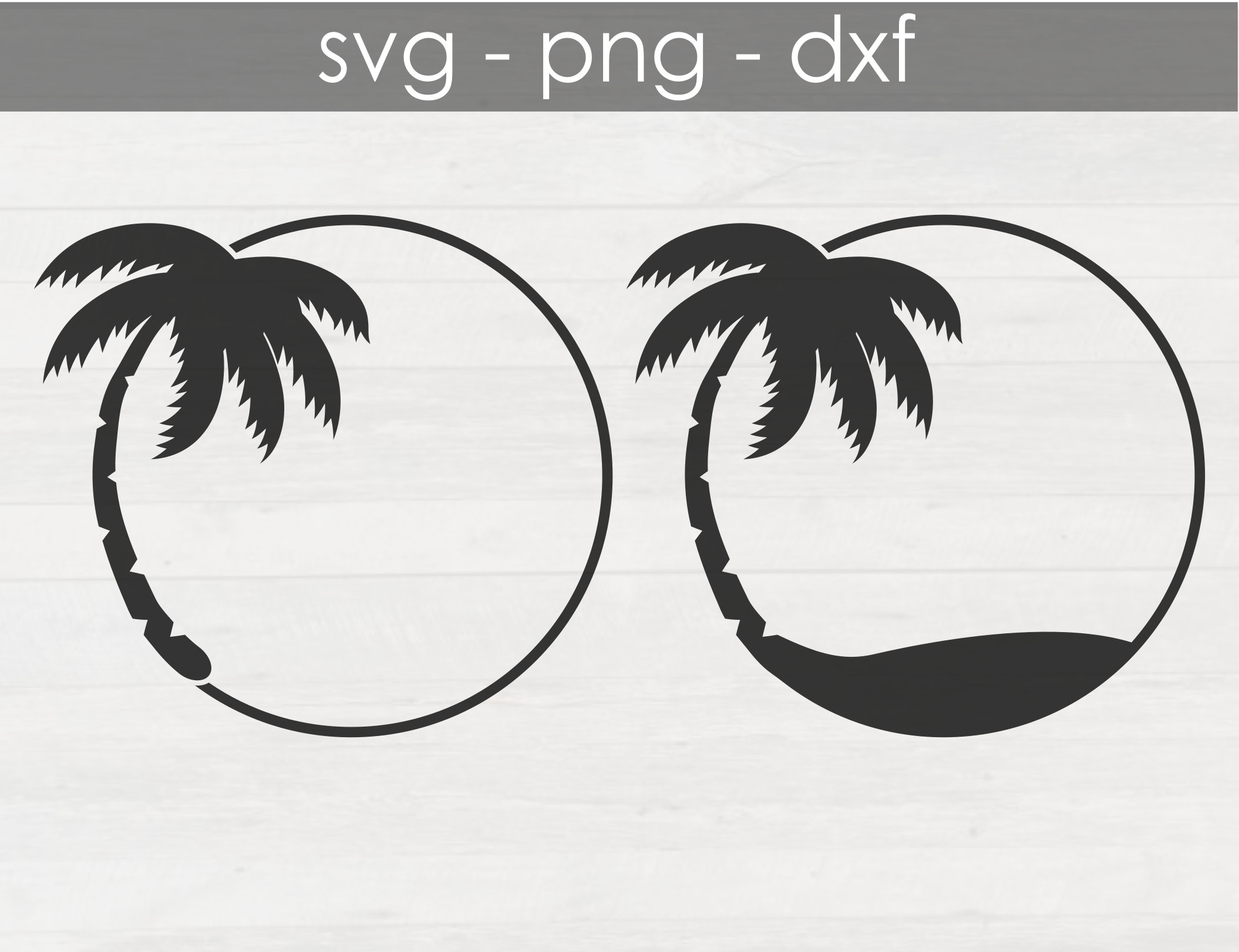 Palm Tree Clipart Rectangle Circle vrogue.co