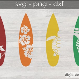 Summer Surfboard SVG - Surfboard Pineapple - Surfboard Shark - Surfboard Silhouette - Summer Shirt SVG cut file