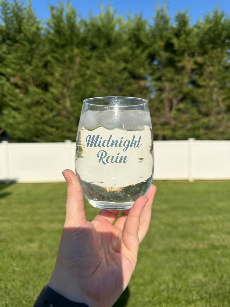 Taylor Swift Midnights Wine Glasses Color Changing Wine Etsy